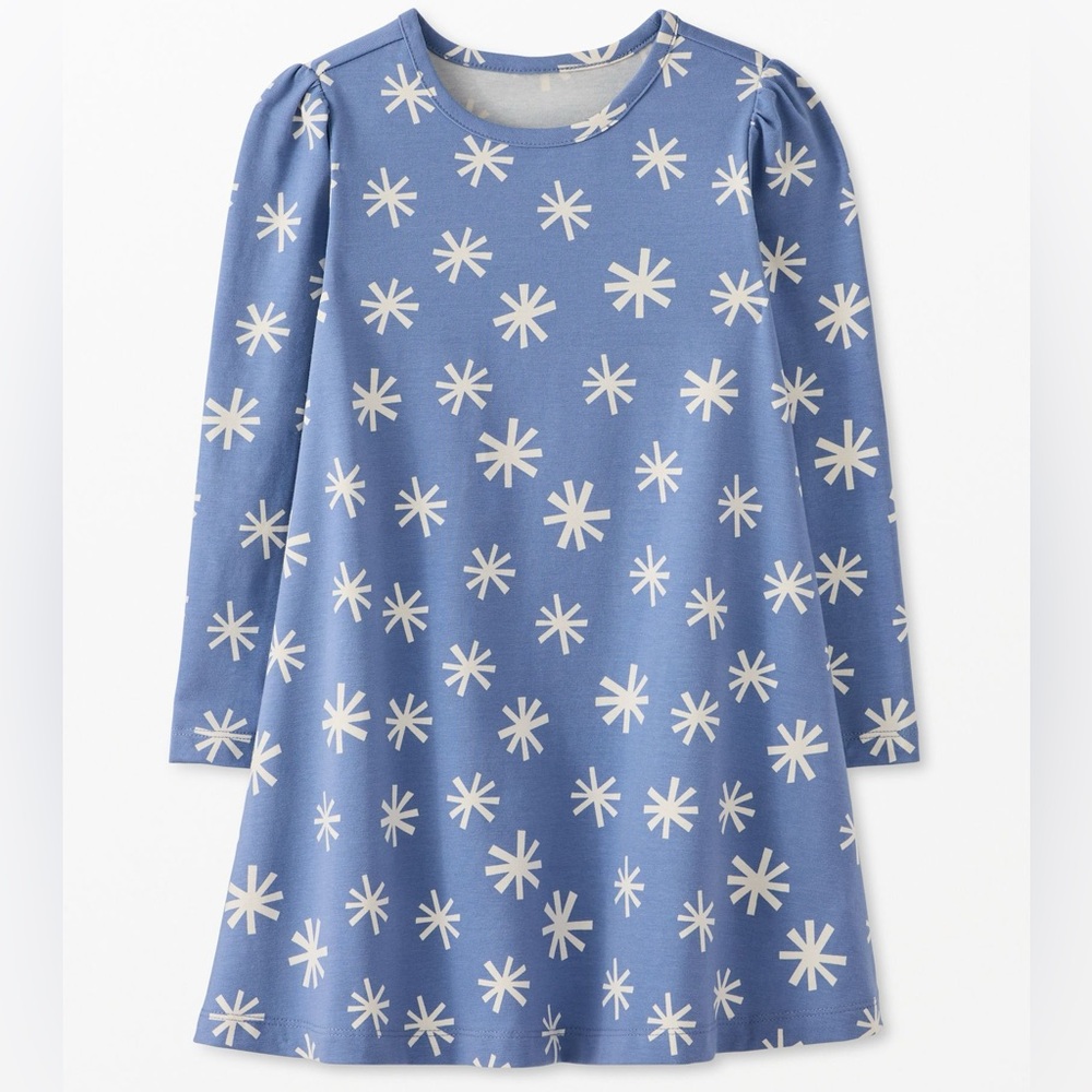 Hanna Andersson Girls Size 5 Years (110cm) Holiday Long Sleeve Swing Dress
